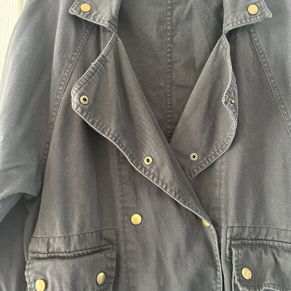 Forever 21 Draw String Waist Button Closure Utility Jacket - Picture 2 of 6